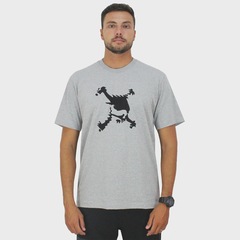 Camiseta Oakley Heritage Skull Heather Grey - Masculina - Foto 2