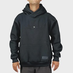 Moletom Masculino Canguru Oversized Skull Pin Blackout Oakley - Foto 1