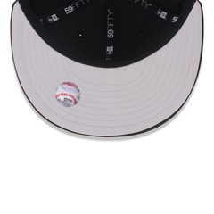 Boné Unissex New Era 59FIFTY Chicago White Sox Club House Aba Reta - Foto 7