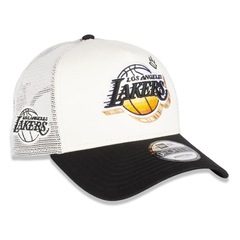 Boné Unissex New Era 9FORTY A-Frame Trucker Los Angeles Lakers NBA Aba Curva - Foto 3