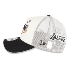 Boné Unissex New Era 9FORTY A-Frame Trucker Los Angeles Lakers NBA Aba Curva - Foto 5