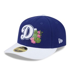 Boné Unissex New Era 59FIFTY Low Profile Los Angeles Dodgers Spring Training Aba Curva - Foto 1