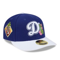 Boné Unissex New Era 59FIFTY Low Profile Los Angeles Dodgers Spring Training Aba Curva - Foto 3