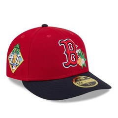 Boné Unissex New Era 59FIFTY Low Profile Boston Red Sox Spring Training Aba Curva - Foto 3