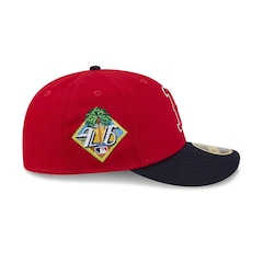 Boné Unissex New Era 59FIFTY Low Profile Boston Red Sox Spring Training Aba Curva - Foto 6