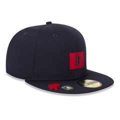 Boné Unissex New Era 59FIFTY Boston Red Sox Club House Aba Reta - Foto 3