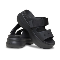 Sandália Crocs Soho Two Strap Sandal Black - Unissex - Foto 3