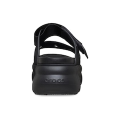 Sandália Crocs Soho Two Strap Sandal Black - Unissex - Foto 6
