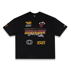 Camiseta New Era Oversize Miami Heat NBA - Masculina - Foto 1