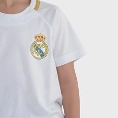 Camisa do Real Madrid Merengue Braziline - Infantil - Foto 3