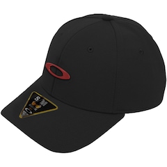 Boné Unissex Oakley Tincan Cap Pitch Black Flame Aba Curva - Foto 1