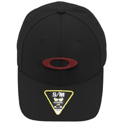 Boné Unissex Oakley Tincan Cap Pitch Black Flame Aba Curva - Foto 2
