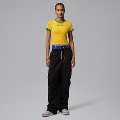 Camiseta Brasil Jordan Retro Crew Feminina - Foto 5