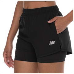 Shorts New Balance Sport Essentials 2 In Feminino - Foto 5