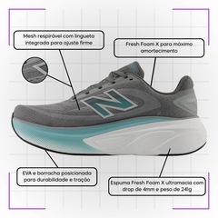 Kit Tênis New Balance More V6 e Meia - Masculino - Foto 3