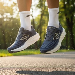 Kit Tênis New Balance More V6 e Meia - Masculino - Foto 7