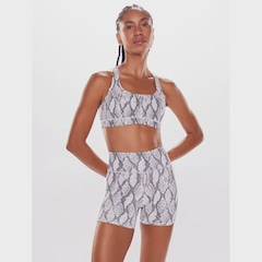 Top Alça Cruzada Bodyforsure Píton - Feminino - Foto 1