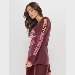 Camiseta Bodyforsure Manga Longa Olympia - Feminina - Foto 3