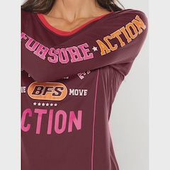 Camiseta Bodyforsure Manga Longa Olympia - Feminina - Foto 4