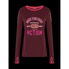 Camiseta Bodyforsure Manga Longa Olympia - Feminina - Foto 6