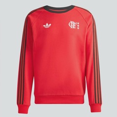 Blusão Moletom do Flamengo Originals Gola Redonda adidas - Foto 7