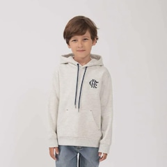 Blusão Moletom Flamengo Salto FutFanatics Infantil - Foto 1