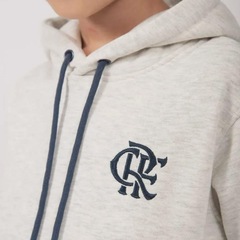 Blusão Moletom Flamengo Salto FutFanatics Infantil - Foto 3