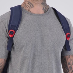 Kit Barcelona Mochila e Estojo Marinho FutFanatics Unissex - Foto 3