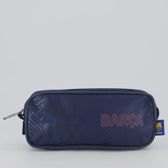 Kit Barcelona Mochila e Estojo Marinho FutFanatics Unissex - Foto 6