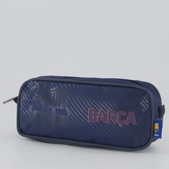 Kit Barcelona Mochila e Estojo Marinho FutFanatics Unissex - Foto 8