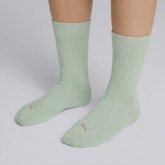 Kit Meia Cano Médio Logo 2 Pares Puma Feminina - Foto 6