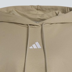 Blusão Moletom Feminino 3 Stripes Cropped com Capuz adidas - Foto 7