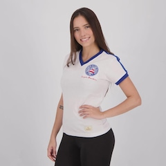 Camisa Bahia Retrô 1988 FutFanatics Feminina - Foto 5