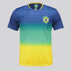 Camisa Brasil Logo Samba FutFanatics Masculina - Foto 1