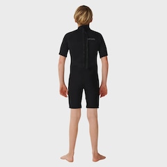 Short John Rip Curl Back Zip Black Infantil Trad 2/2mm - Foto 2