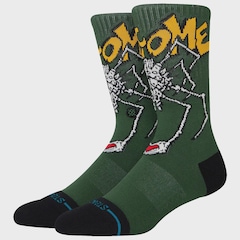 Meia Cano Alto Stance Welcome Wilbur Crew Green Masculina - Foto 1