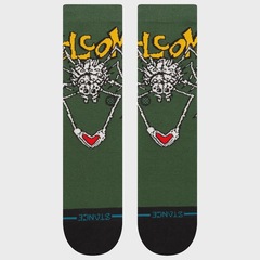 Meia Cano Alto Stance Welcome Wilbur Crew Green Masculina - Foto 2