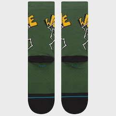 Meia Cano Alto Stance Welcome Wilbur Crew Green Masculina - Foto 3