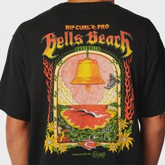 Camiseta Rip Curl Bells Beach Pro Event Black Importada Masculina - Foto 4