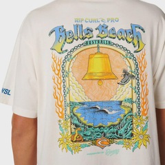 Camiseta Rip Curl Bells Beach Pro Event Bone Importada Masculina - Foto 4