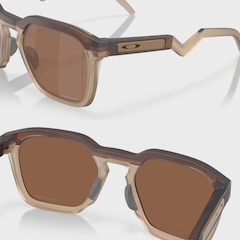 Óculos Oakley Unissex HSTN SQ Prizm Tungsten Matte Rootbeer - Foto 6