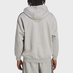 Moletom Masculino adidas Canguru Oversized Adicolor Medium Grey - Foto 2