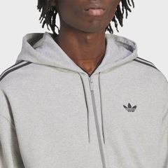 Moletom Masculino adidas Canguru Oversized Adicolor Medium Grey - Foto 3
