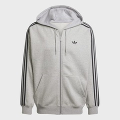Moletom Masculino adidas Canguru Oversized Adicolor Medium Grey - Foto 5