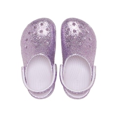 Sandália Crocs Classic Chunky Glitter Clog T - Infantil - Foto 4