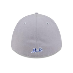 Boné Unissex New Era 39THIRTY M-Crown New York Mets MLB Aba Curva - Foto 4