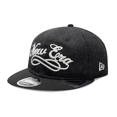 Boné Unissex New Era 9FIFTY Retro Crown Branded Aba Reta - Foto 1