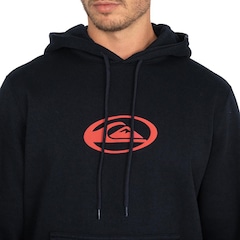 Blusão de Moletom com Capuz Quiksilver Canguru Domed Logo Flaming Heat Masculino - Foto 3