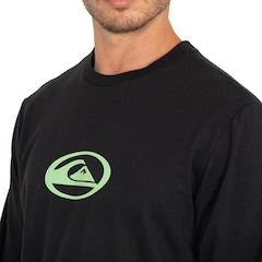 Camiseta Manga Longa Quiksilver ML Domed Logo Flaming Heat - Masculina - Foto 3