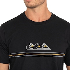 Camiseta Quiksilver Emb Three Logo - Masculina - Foto 3